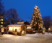 Weie Weihnachten in den Bergen